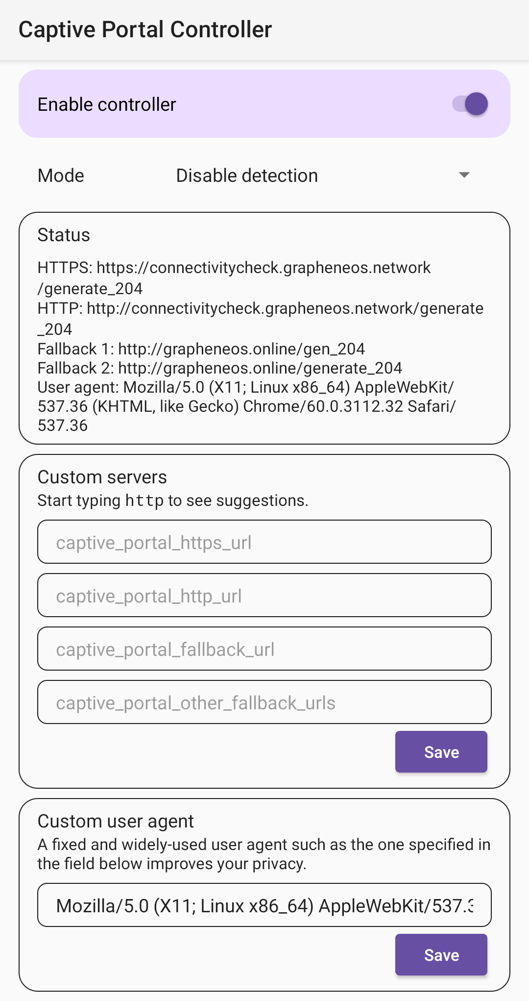 Captive Portal Controller UI